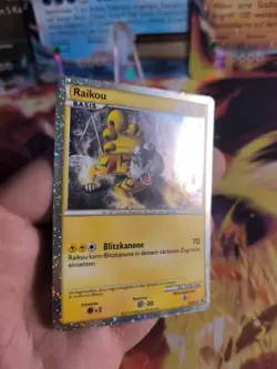 Pokemon Karte Card Raikou Hgss Black Star Promo Heartgold Soulsilver Holo Exc+ - Image 4