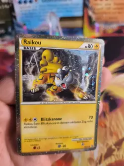 Pokemon Karte Card Raikou Hgss Black Star Promo Heartgold Soulsilver Holo Exc+ - Image 5