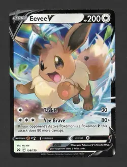 Eevee V Crown Zenith 108/159 Ultra Rare Pokemon TCG - NM - Image 1