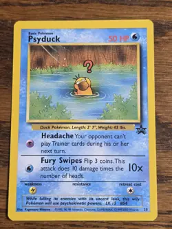 Pokemon Wotc Black Star Promo # 20 Psyduck,,not played - Image 1