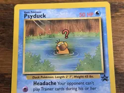 Pokemon Wotc Black Star Promo # 20 Psyduck,,not played - Image 2