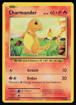 CHARMANDER 9/108 COMMON EVOLUTIONS POKEMON NM/M - Image 1