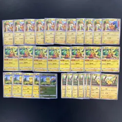 32*Lot Pokemon TCG S-Chinese Pikachu #3 HV19 - Image 1
