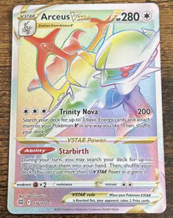 Pokemon Arceus VSTAR 176/172 Swsh09 Brilliant Stars Secret Rare Holo 280 HP - Image 1