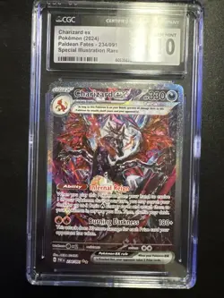 Pokemon Charizard ex SV: Paldean Fates Holo Special Illustration Rare CGC 10 - Image 1