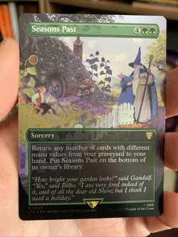 MTG English Seasons Past (Borderless) NM Foil - Image 1