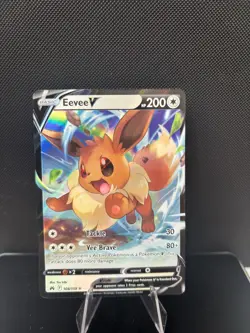 Pokemon Crown Zenith Eevee V 108/159 Holo Rare - Image 1