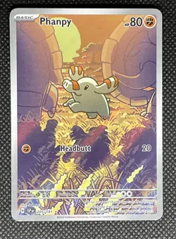 Phanpy Illustration Rare Holo Sv08 Surging Sparks 205/191 NM Pokemon TCG - Image 1