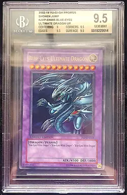 YuGiOh! TCG Blue-Eyes Ultimate Dragon JMP-EN005 UR Promo Rare - BGS 9.5 GEM Mint - Image 1