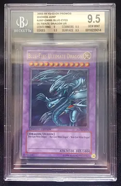 YuGiOh! TCG Blue-Eyes Ultimate Dragon JMP-EN005 UR Promo Rare - BGS 9.5 GEM Mint - Image 2