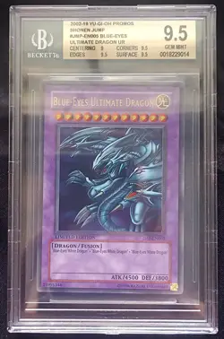 YuGiOh! TCG Blue-Eyes Ultimate Dragon JMP-EN005 UR Promo Rare - BGS 9.5 GEM Mint - Image 3