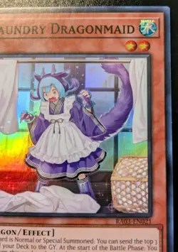 Laundry Dragonmaid RA03-EN021 1st Ed Super Rare Quarter Century Bonanza Yu-Gi-Oh - Image 3