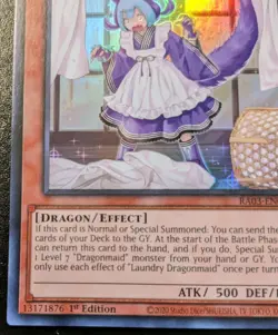 Laundry Dragonmaid RA03-EN021 1st Ed Super Rare Quarter Century Bonanza Yu-Gi-Oh - Image 4