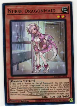 NURSE DRAGONMAID BLMM-EN054 ULTRA RARE YU-GI-OH TCG - Image 1