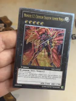 Number 12: Crimson Shadow Armor Ninja ORCS-EN042 Ultimate Rare 1st Edition LP EU - Image 2