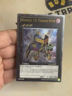 GENF-EN041 Number 34: Terror-Byte Ultimate Rare 1st Edition YuGiOh! NM EURO - Image 2