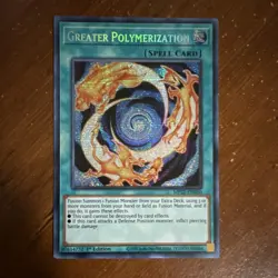 Yu-Gi-Oh! Greater Polymerization MP22-EN050 2022 Tin 1st Ed Holo Spell Konami - Image 1