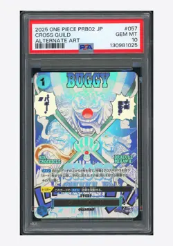 One Piece PSA 10 Cross Guild R Alt Art 2025 OP09-057 PRB02 Japanese - Image 1
