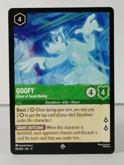 Goofy - Ghost of Jacob Marley - Super Rare - Winterspell #83 - LORCANA -A - Image 1