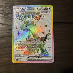 Pokemon TCG Cyclizar EX Sv08: Surging Sparks Holo Ultra Rare Card 228/191 - Image 1