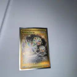 Pokemon TCG Reversal Energy Gold Secret Rare Paradon Rift SV04 Card 266/182 - Image 1