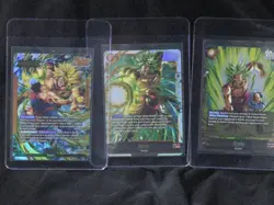 Bandai Dragon Ball Super Broly FB08 Foil Leader & Battle Cards Lot 3 - Image 1