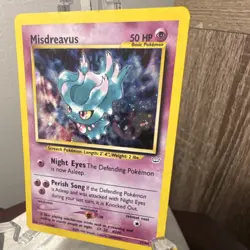 Pokemon Misdreavus Neo Revelation Holo Rare 50 HP Basic 11/64 Unlimited Card - Image 1