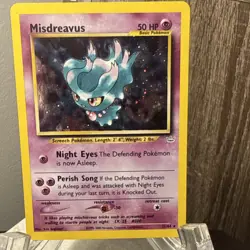 Pokemon Misdreavus Neo Revelation Holo Rare 50 HP Basic 11/64 Unlimited Card - Image 3