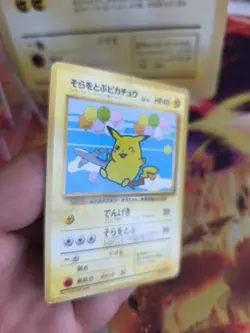 Pokemon Karte Card Flying Pikachu ANA Promo All Nippon Airways Wotc japanese PL - Image 3