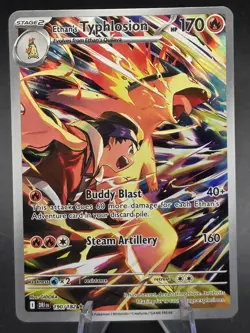 Ethan's Typhlosion 190/182 IR Pokemon Card Destined Rivals NM/M - Image 2