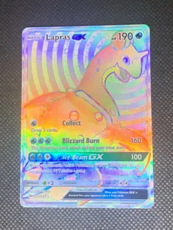 Lapras GX 151/149 - Sun & Moon Base Set Pokemon Card - MP - Image 1