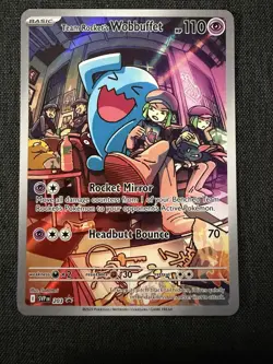 Team Rocket’s Wobbuffet SVP 203 Promo SV: Scarlet & Violet Promo Cards Near Mint - Image 1
