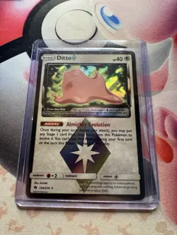 Pokemon TCG Lost Thunder - Ditto Prism #154/214 - Rare Holo Card - Image 1