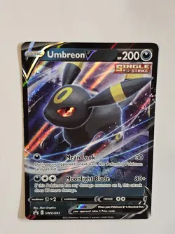 Umbreon V Sword & Shield Black Star Promo Card Holo SWSH203 ✨Ships Next Day - Image 1