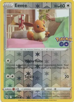 Eevee 54/78 Reverse Holo | Pokemon GO | Pokemon Card - Image 1