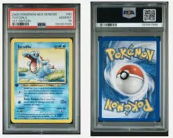Pokemon Neo Genesis 1st Edition Totodile Card 81/111 Regular PSA 10 - Image 3