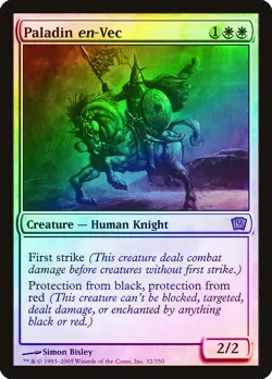 Paladin en-Vec FOIL 9th Edition PLD White Rare MAGIC GATHERING CARD ABUGames - Image 1