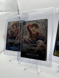 One Piece Card Game tin promo x3 Luffy P-075 Ace P-074 Sabo p-073 - Image 2