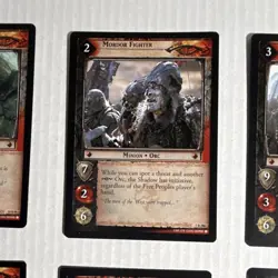 Decipher Lord of the Rings TCG Orc & Gothmog Minion 2004 12 Rare Card Lot - Image 4