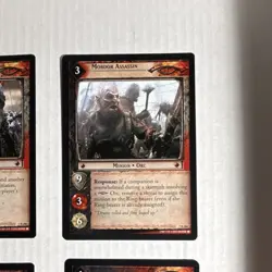 Decipher Lord of the Rings TCG Orc & Gothmog Minion 2004 12 Rare Card Lot - Image 5