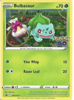SWSH231 Bulbasaur - Black Star Promo Card - Holo Rare Pokemon Trading Card Game - Image 1