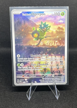 Pokemon Teal Mask Ogerpon 123 Sv: Scarlet & Violet Promo Cards Holo Near Mint! - Image 1