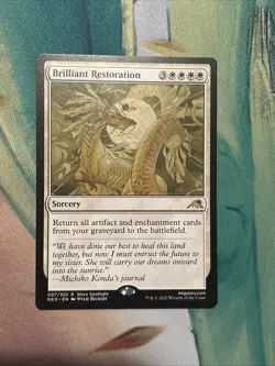 MTG Magic [x1] Brilliant Restoration [x1] Non Foil Kamigawa: Neon Dynasty M/NM - Image 1