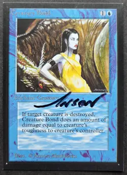 SIGNED MtG Magic Anson Maddocks _ Beta CE _ Artist Proof _ CREATURE BOND _ 1/50! - Image 2