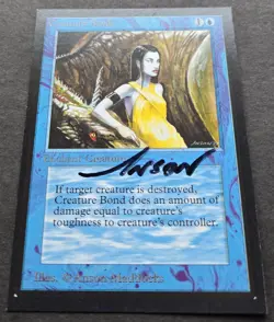 SIGNED MtG Magic Anson Maddocks _ Beta CE _ Artist Proof _ CREATURE BOND _ 1/50! - Image 3