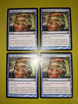 Perilous Research x4 Modern Masters 4x Playset Magic the Gathering MTG - Image 1