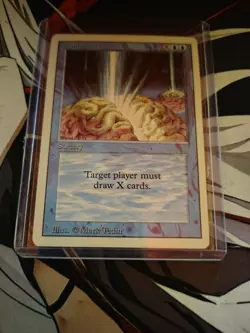 vintage magic the gathering Braingeyser Revised rare nm - Image 1