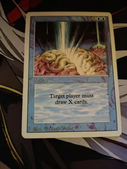 vintage magic the gathering Braingeyser Revised rare nm - Image 3