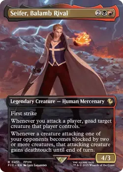 Seifer, Balamb Rival (Borderless) [FIC - 451] - NM [Foil] TCG MTG - Image 1