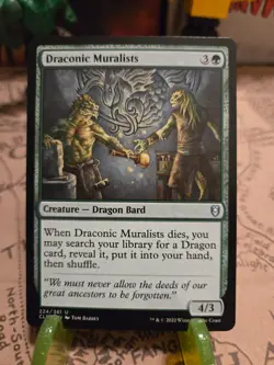 MTG Draconic Muralists Commander Legends: Battle for Baldur's Gate Regular NM - Image 1